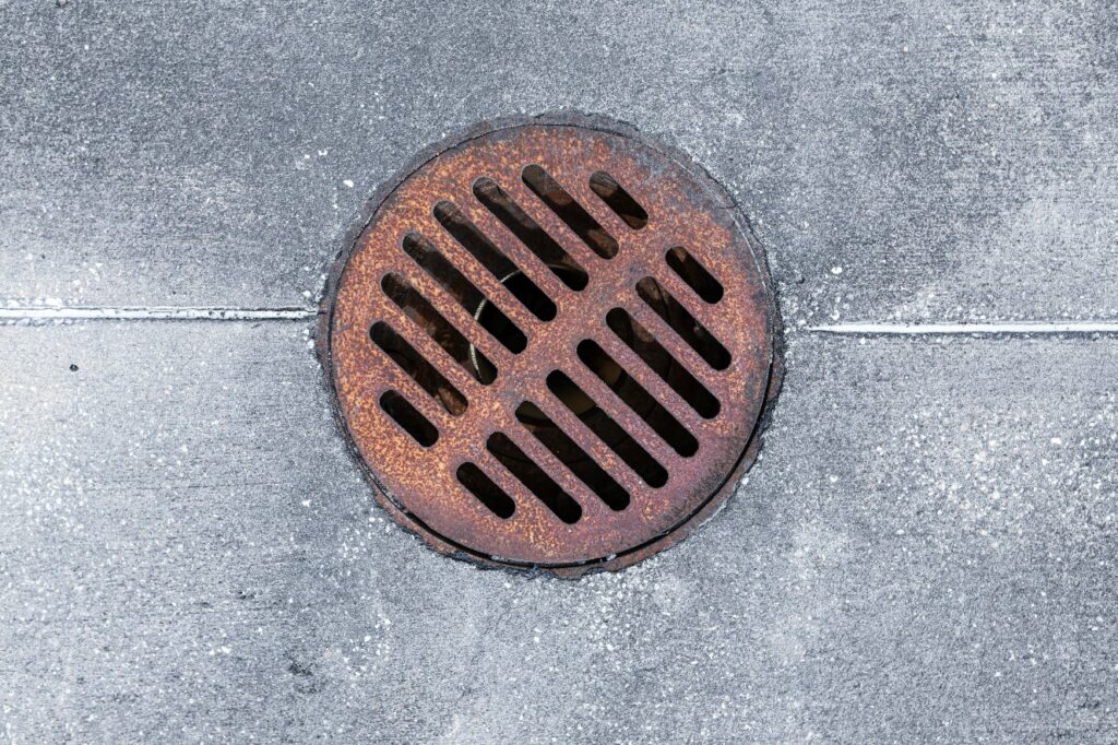 An image showing sewer line cap