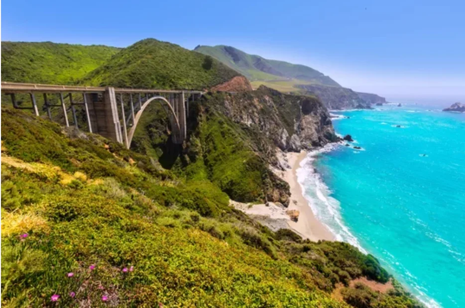 Bixby Bridge on the Big Sur coast in Monterey County