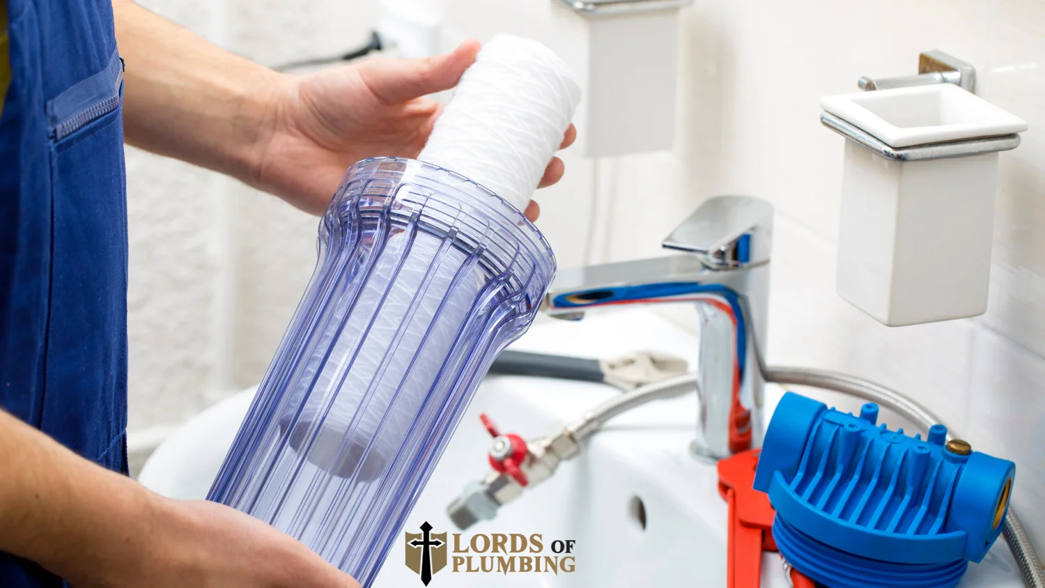 Replacing a whole-house water filter cartridge